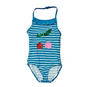 Mini Boden Cherry One Piece Swim Suit Size 7/8